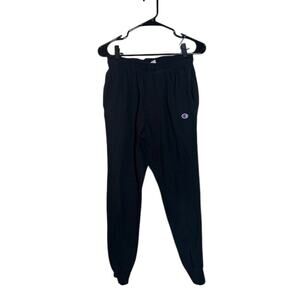 Champion Black Cotton Drawstring Jogger Sweatpants Men’s Medium